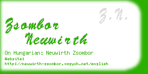 zsombor neuwirth business card